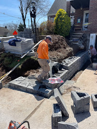 Expertly build retaining wall in Ridgewood, NJ, built with durable materials and precision to enhance curb appeal and provide safe, long-lasting access to your home or business.